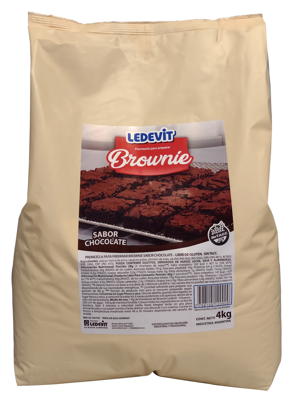 Premezcla brownie 4 kg